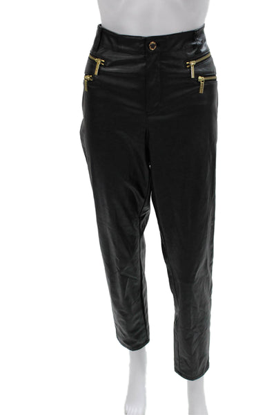 Michael Michael Kors Women Ankle Pants Black Mid Rise 30 Inseam Size 12