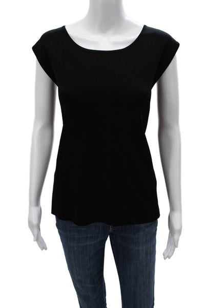 Exclusively Misook Womens Basic Scoop Neck Short Sleeve T Shirt Black Size 2X