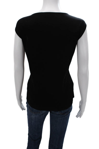 Exclusively Misook Womens Basic Scoop Neck Short Sleeve T Shirt Black Size 2X