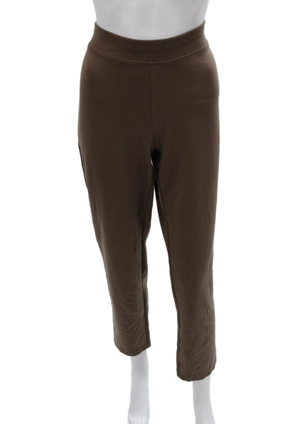Eileen Fisher Women Brown Ankle Pants Petite Pull On Size S