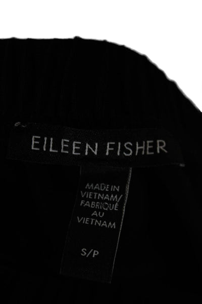 Eileen Fisher Women Straight Pencil Black Tencel Skirt Size S