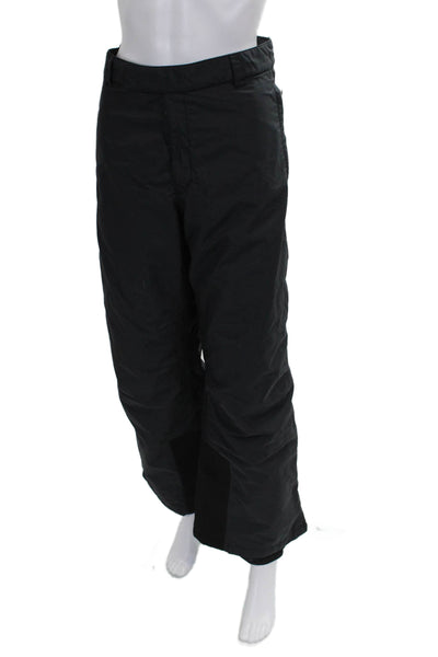 Prada Women Snow Pants Black Nylon Zip Ski Size 54