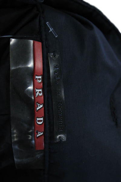Prada Women Snow Pants Black Nylon Zip Ski Size 54