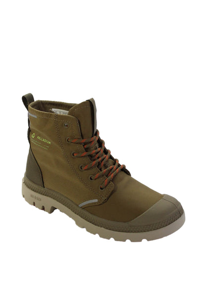 Palladium Womens High Top Lace Up Hiking Boots Shoes Olive Green Size 4