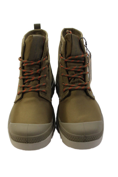 Palladium Womens High Top Lace Up Hiking Boots Shoes Olive Green Size 4