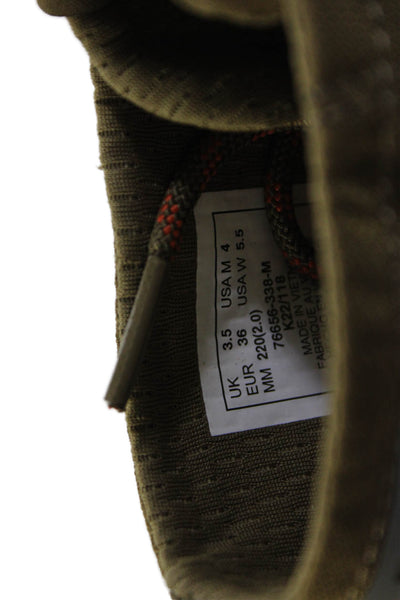 Palladium Womens High Top Lace Up Hiking Boots Shoes Olive Green Size 4