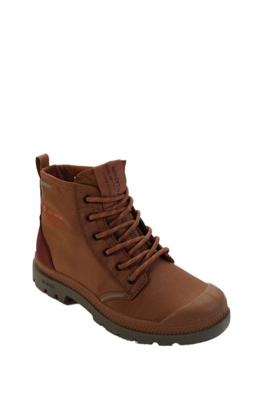 Palladium Womens Cap Top Lace Up Hiking Sneakers Shoes Brown Size 5