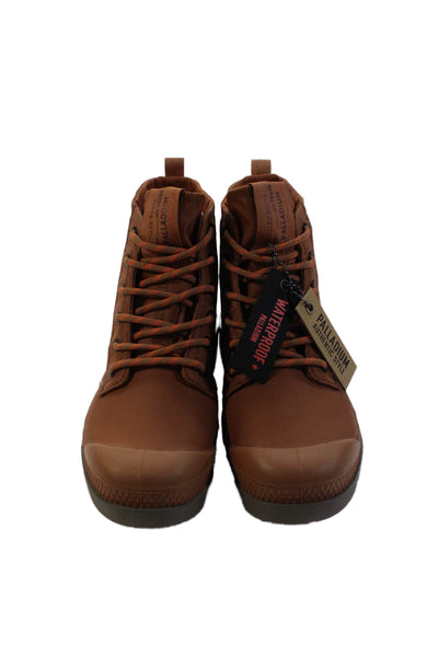 Palladium Womens Cap Top Lace Up Hiking Sneakers Shoes Brown Size 5