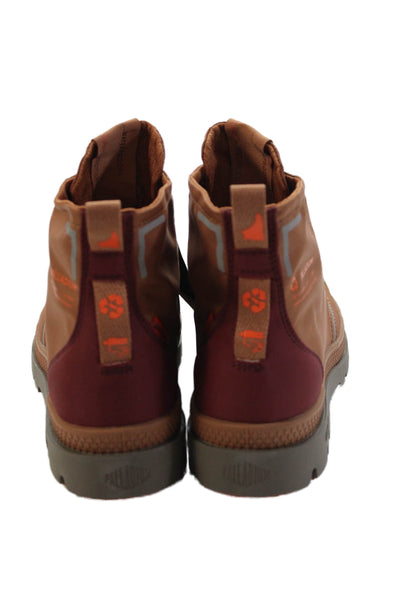 Palladium Womens Cap Top Lace Up Hiking Sneakers Shoes Brown Size 5