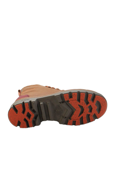 Palladium Womens Cap Top Lace Up Hiking Sneakers Shoes Brown Size 5