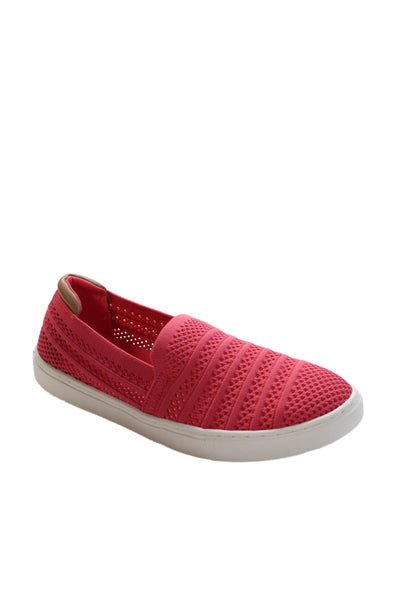 Kelly And Katie Womens Spring Judy Knit Slip On Sneakers Shoes Coral Size 9M