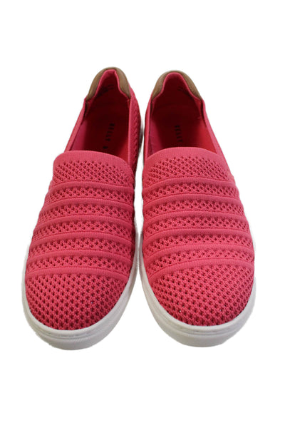 Kelly And Katie Womens Spring Judy Knit Slip On Sneakers Shoes Coral Size 9M