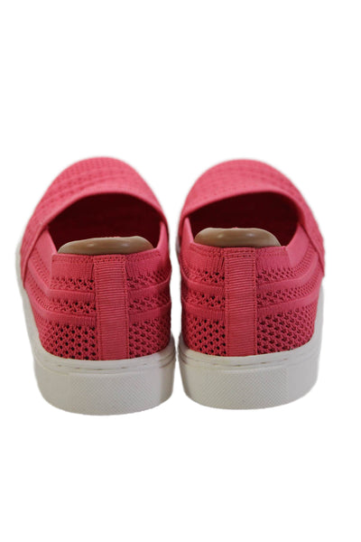 Kelly And Katie Womens Spring Judy Knit Slip On Sneakers Shoes Coral Size 9M