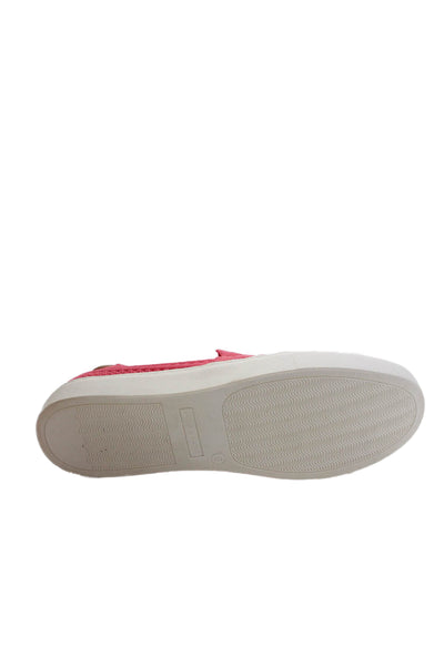 Kelly And Katie Womens Spring Judy Knit Slip On Sneakers Shoes Coral Size 9M