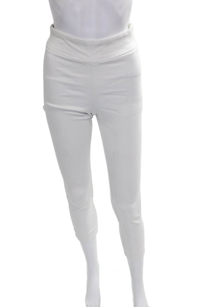 Fabrizio Gianni Women Capri Pants White Pull On Size 6