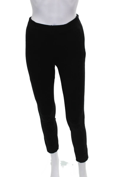 Quince Womens Ankle Pants Black Rayon Zip Closure Size XS