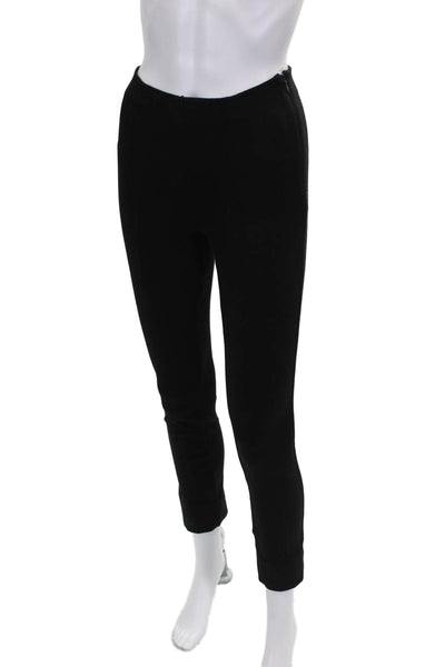 Quince Womens Ankle Pants Black Rayon Zip Closure Size XS