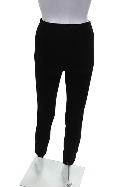 Quince Womens Ankle Pants Black Rayon Zip Closure Size XS