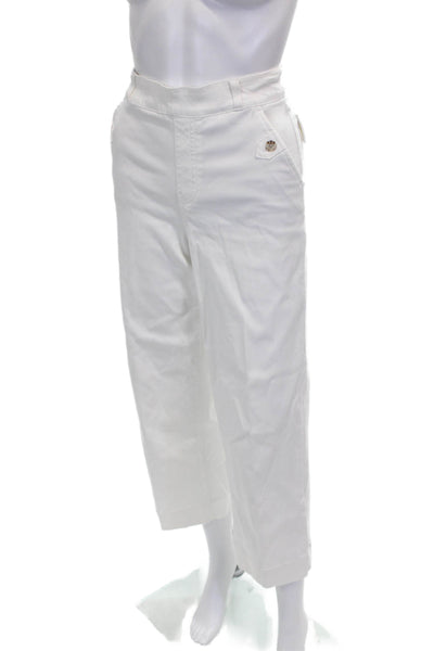 SPANX® Women Cropped White Cotton Pants Size S