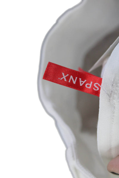 SPANX® Women Cropped White Cotton Pants Size S