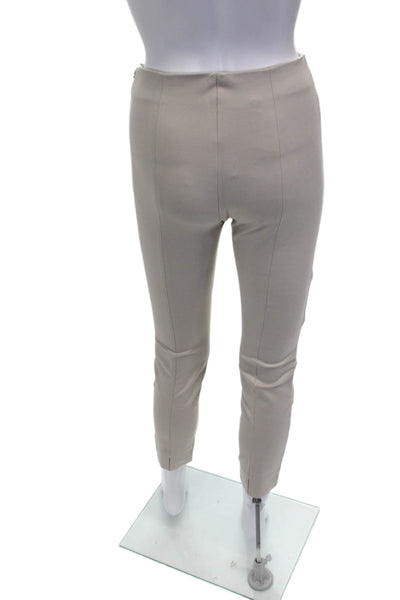 Quince Women Ankle Pants Beige Zip Rayon Nylon Spandex Size S