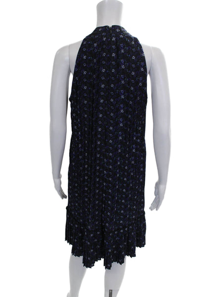 Nicole Miller Women Multicolor Halter Shift Dress Polyester Mid Calf Size S