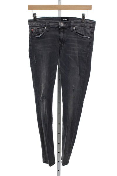 Hudson Womens Ankle Jeans Gray Mid Rise 26in Inseam Size 27