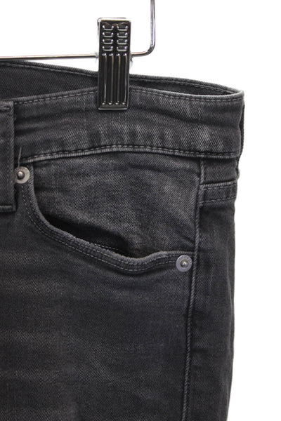 Hudson Womens Ankle Jeans Gray Mid Rise 26in Inseam Size 27
