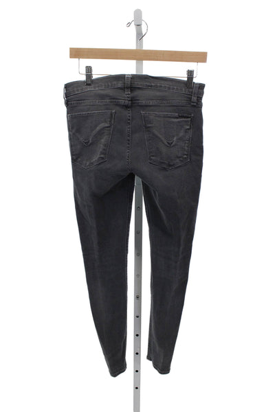 Hudson Womens Ankle Jeans Gray Mid Rise 26in Inseam Size 27