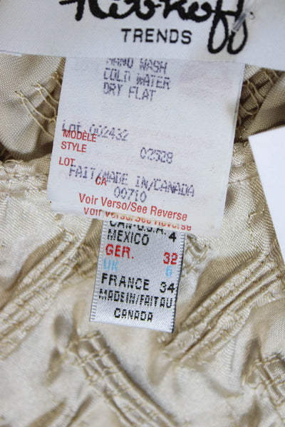 Ribkoff Trends Women Basic Sleeveless Boat Neck Beige Blouse Size 6
