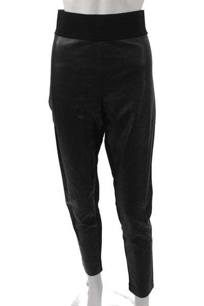 Club Monaco Women Ankle Pants Black Viscose Solid Fall Size 12