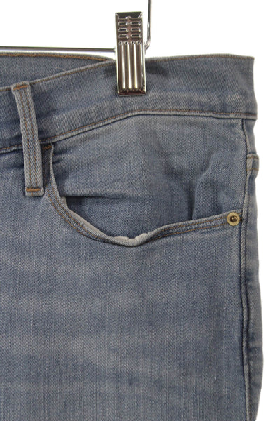 Frame Denim Womens Skinny Jeans Blue Mid Rise 27 Inseam Size 32