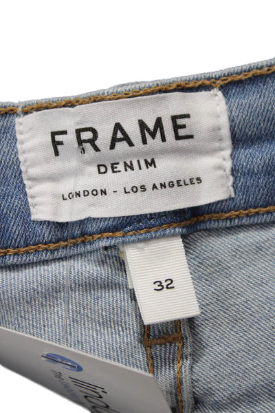 Frame Denim Womens Skinny Jeans Blue Mid Rise 27 Inseam Size 32