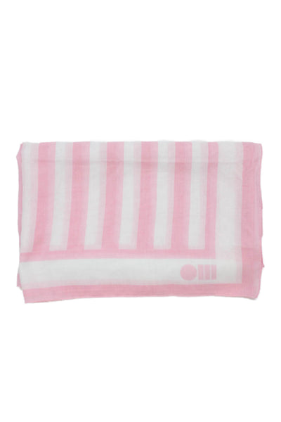 Solid & Striped Womens Sheer Striped Scarf Pink