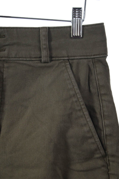 Everlane Women Chino Pants Green Button Organic Cotton Size 6