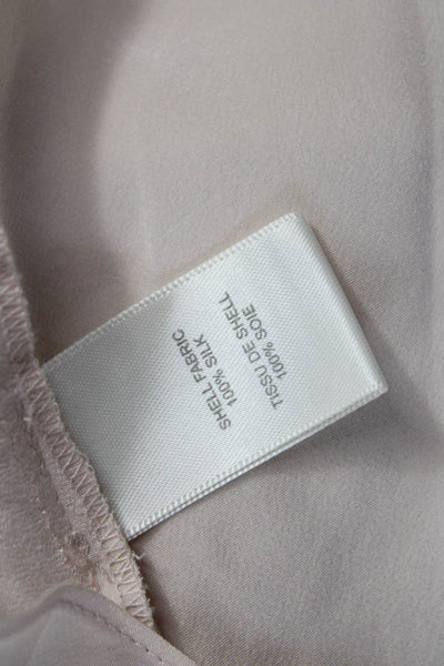Rebecca Taylor Womens Tunic Blouse Ivory Silk V-Neck Sleeveless Size 6