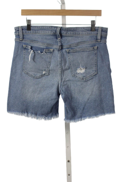 Joes Womens Blue Cut-Off Cotton Button Shorts Size 30