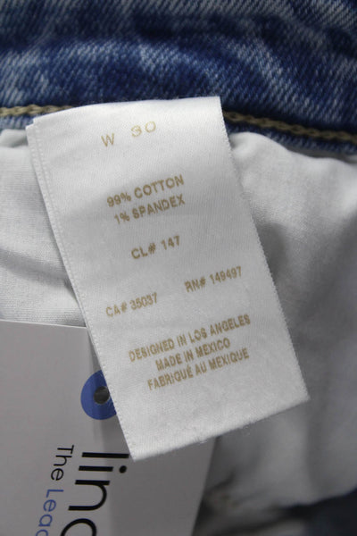 Joes Womens Blue Cut-Off Cotton Button Shorts Size 30