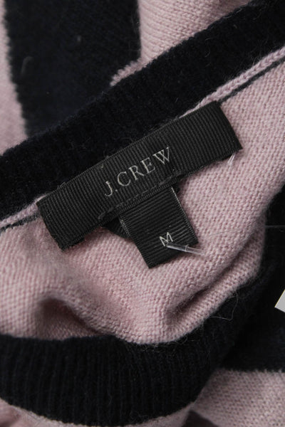 J Crew Women Pullover Pink Viscose Crew Neck Long Sleeve Heart Size M