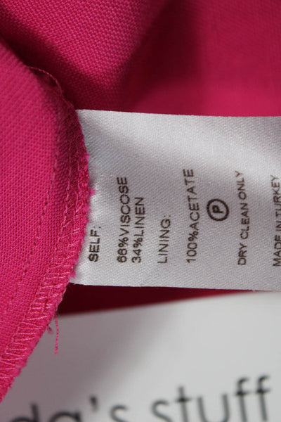 Usisi Sister Women Pink Sleeveless Square Neck Jumpsuit Zip Size XS