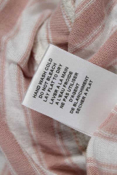 Soft Joie Women Blouson Dress Pink Striped Scoop Neck Short Sleeve Size XS