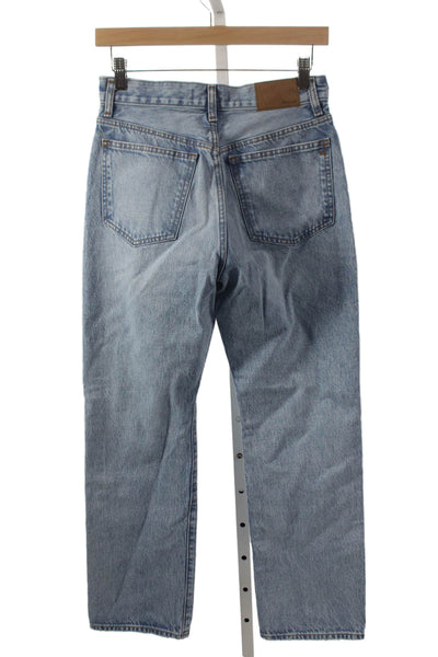 Madewell Womens Straight Jeans Blue High Rise Petite Size 26