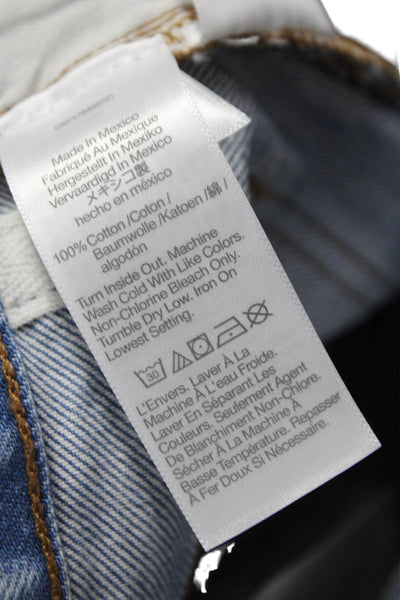 Madewell Womens Straight Jeans Blue High Rise Petite Size 26