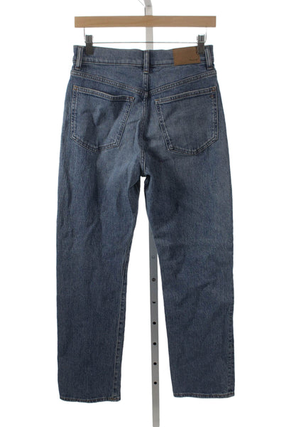 Madewell Womens Straight Jeans Blue High Rise Cotton 29in Inseam Size 26