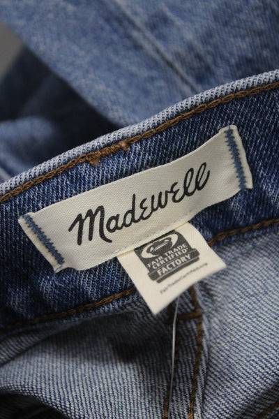 Madewell Womens Straight Jeans Blue High Rise Cotton 29in Inseam Size 26