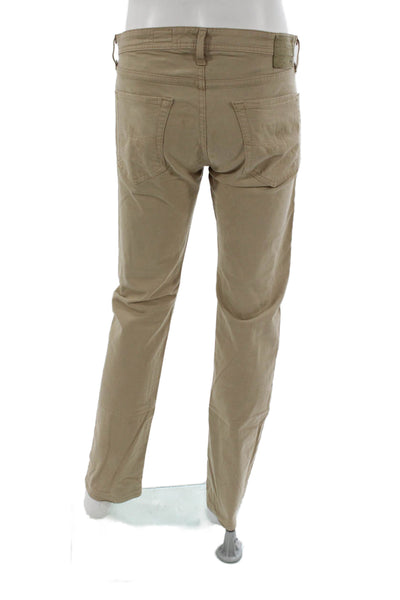 AG Adriano Goldschmied Mens Chino Pants Beige Cotton Size 33