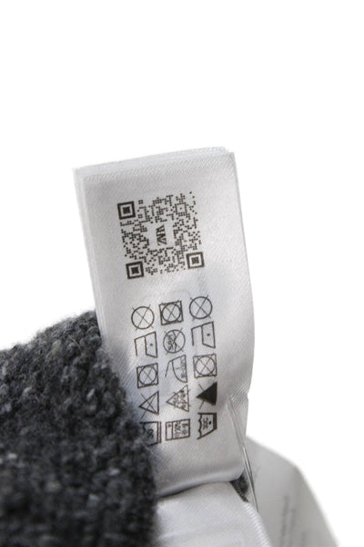 Zara Women High Neck Sleeveless Pullover Sweater Gray Polyamide Size M