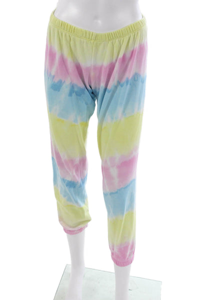 Spiritual Gangster Womens Multicolor Tie Dye Jogger Pants Pull On Size XS
