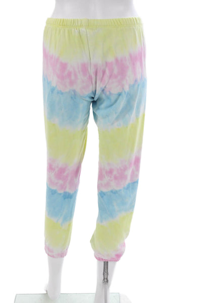 Spiritual Gangster Womens Multicolor Tie Dye Jogger Pants Pull On Size XS