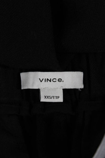 Vince Womens Dress Pants Black Pull On Size 2XS